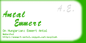 antal emmert business card